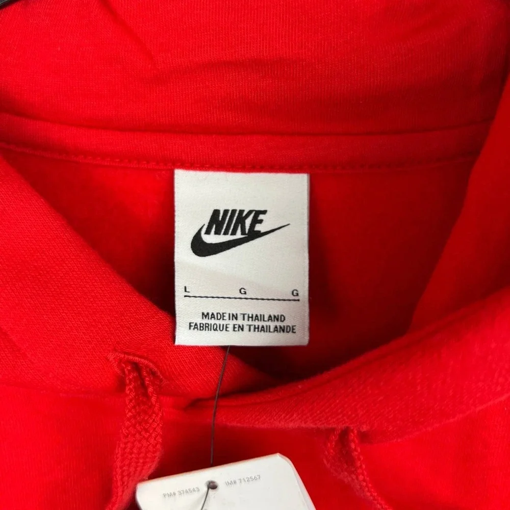 Nike Georgia Bulldogs Dawgs Hoodie Men Large Red NCAA Pullover New L